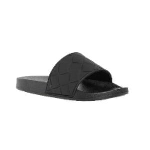 Vince Watley Eva Luxury Brand Pool Slides Black 7 NWT